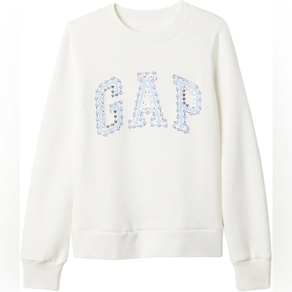 GAP Kids White Long Sleeve Top